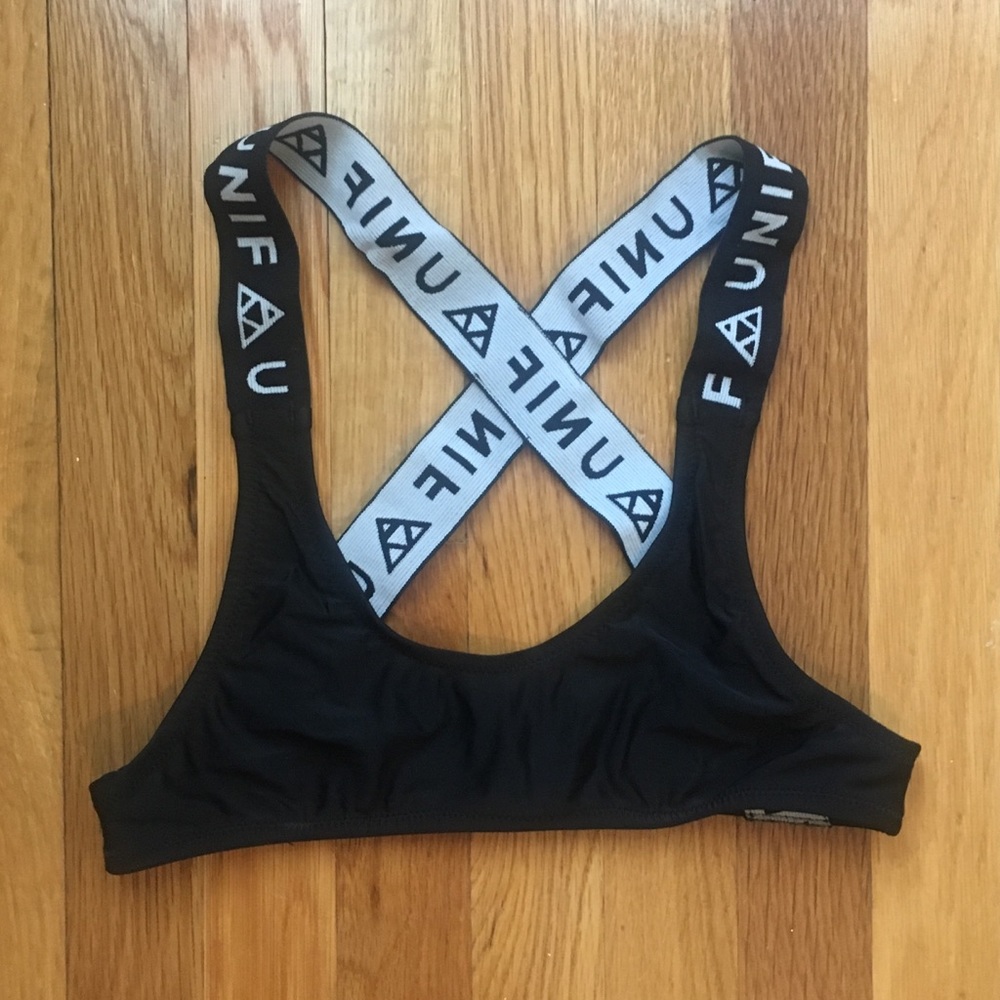 UNIF black swimsuit bikini top size xsmall